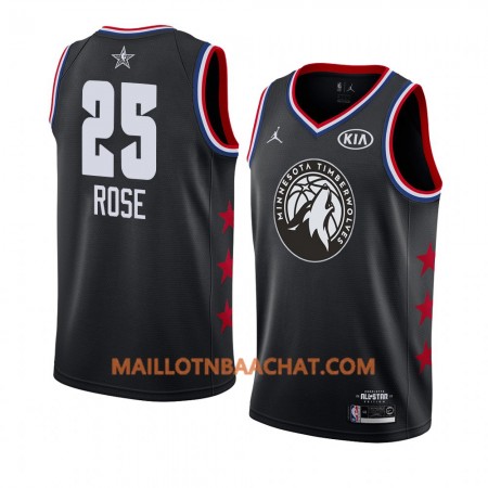 Maillot NBA Minnesota Timberwolves Derrick Rose 25 2019 All-Star Jordan Brand Noir Swingman - Homme Maillot NBA Minnesota Timberwolves Derrick Rose 25 2019 All-Star Jordan Brand Noir Swingman - Homme